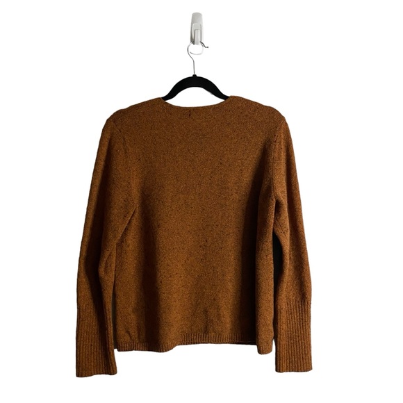 Treasure & Bond Women's Cognac V-Neck Knit Sweater - Picture 7 of 7